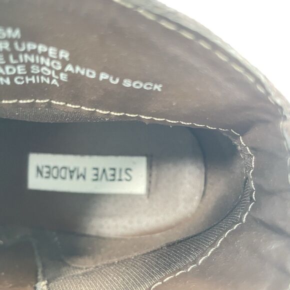 Steve Madden Ohio Western Ankle Booties Fringe Taupe Suede Heeled Women's 8.5 - Picture 8 of 9